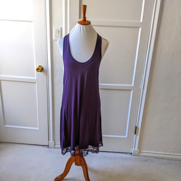 Dreamgirl purple lace whimsygoth nightgown size large - Picture 8 of 8